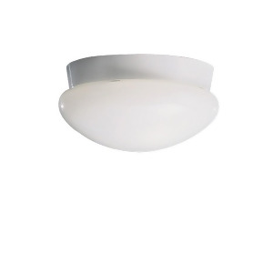 Kichler Ceiling Space Flush Mount 2Lt White White Clip On Glass 8102Wh - All