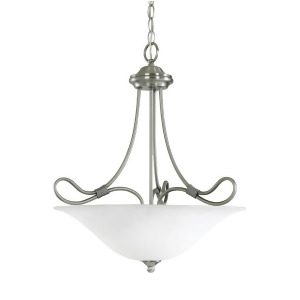 Kichler Stafford Pendant 3Lt Antique Pewter White French Scavo 3356Ap - All