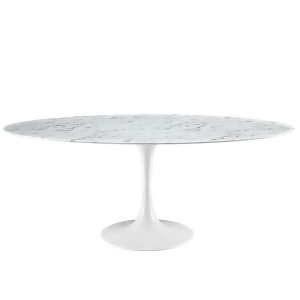 Modway Furniture Lippa 78 Artificial Marble Dining Table White Eei-1659-whi - All