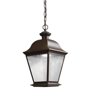 Kichler Mt Vernon Outdoor Pendant 1Lt Led Olde Bronze Clear Seed 9809Ozled - All
