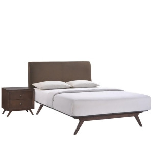 Modway Tracy 2 Pc Queen Bedroom Set Cappuccino Brown Mod-5260-cap-brn-set - All