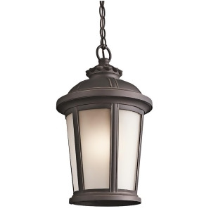 Kichler Ralston Outdoor Pendant 1Lt Rubbed Bronze Satin Etched 49412Rz - All