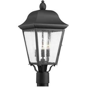 Progress Kiawah 3 Light 9.5 Outdoor Post Lantern Black P540001-031 - All