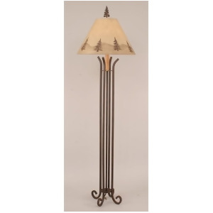 Coast Lamp Rustic Living Iron Floor Lamp with 4-Legs Rust 12-R28a - All