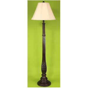 Coast Lamp Casual Living Traditional Ribbed Floor Lamp w/Leaf Bronze 14-C16d - All