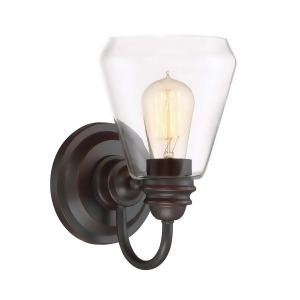 Designers Fountain Foundry 1 Light Wall Sconce Satin Bronze 90201-Sb - All