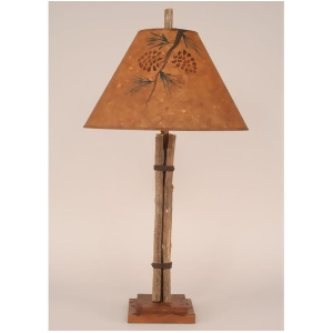 Coast Lamp Rustic Living Twig Leather Table Lamp Stain/Leather 12-R37d - All