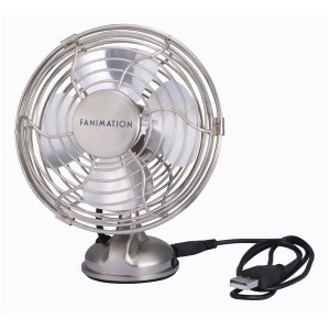 Fanimation Mini Breeze Usb Fan Brushed Nickel Fp6252bn - All