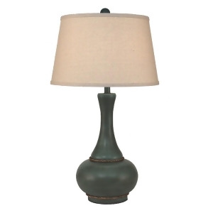 Coast Lamp Coastal Living Aladdin Pot Lamp w/Rope Turquoise Glaze 14-B3c - All