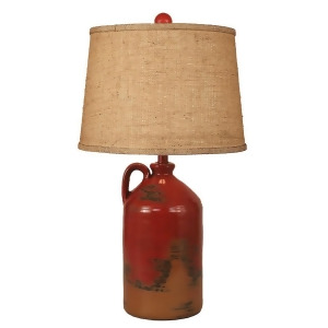 Coast Lamp Rustic Living Handle Pot Table Lamp Jug Firebrick 15-R11a - All