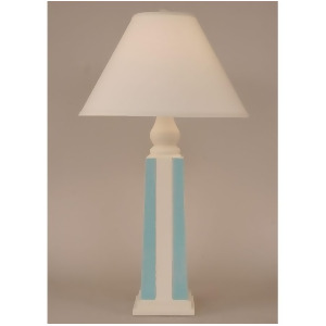 Coast Lamp Coastal Living Pyramid Stripe Pot Lamp Nude/Turquoise 12-B13d - All