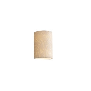 Justice Design Porcelina Sm Cyl Opn Top/Bot Outdr Sconce No Mtl Bamboo Led - All