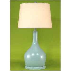 Coast Lamp Casual Living Oval Pot Table Lamp w/Long Neck Grey 14-C26d - All