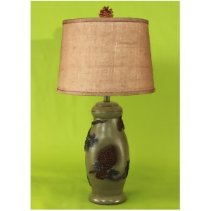 Coast Lamp Rustic Living Pine Cone Pot Table Lamp Forest 15-R10c - All