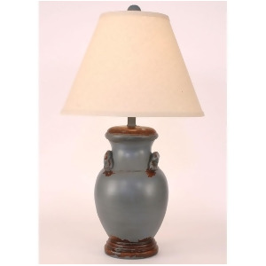 Coast Lamp Casual Living Crock Pot Lamp w/Handles Wedgewood Blue 14-C10a - All