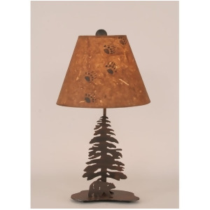 Coast Lamp Rustic Living Iron Bear w/Pine Trees Lamp Sienna 12-R39b - All