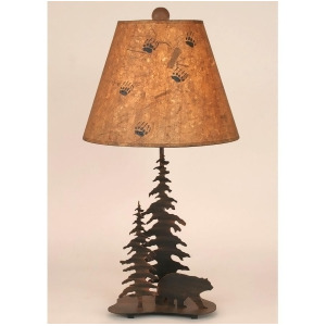 Coast Lamp Rustic Living Small Iron Bear/Feather Tree Sienna 15-R9a - All