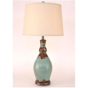 Coast Lamp Casual Living Slender Neck Casual Pot Lamp Turquoise 14-C9c - All