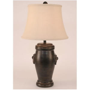 Coast Lamp Casual Living Crock Pot Lamp w/Door Knocker Verdi Bronze 14-C22c - All