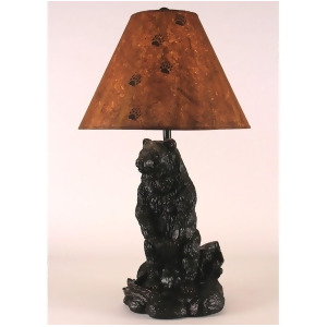 Coast Lamp Rustic Living Standing Bear Pot Table Lamp Black 15-R15c - All