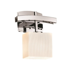Justice Design Fusion Archway Ada 1 Lt Sconce Rect Pol. Chrome Ribbon Incan - All
