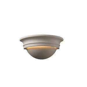 Justice Design Ambiance Small Cyma Wall Sconce Bisque Incan. - All