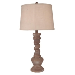 Coast Lamp Coastal Living Pot w/Twist Table Lamp Sandalwood 16-B21e - All