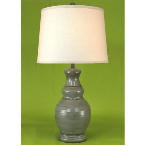 Coast Lamp Casual Living Classic Casual Pot Lamp Grey Glazed 14-C28b - All