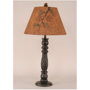 Coast Lamp Rustic Living Swirl Table Lamp Black 12-R35d - All