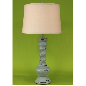 Coast Lamp Casual Living Pot Table Lamp w/Twist Table Lamp Grey 14-C13e - All