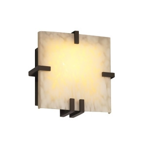 Justice Design Fusion Clips Sq Sconce Ada Dk Brz Droplet Led - All