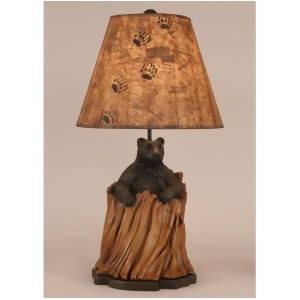 Coast Lamp Rustic Living Bear in Stump Table Lamp Kodiak w/Honey 12-R20c - All