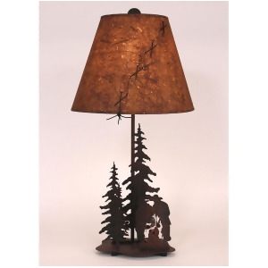 Coast Lamp Rustic Living Small Pine Tree/Cowboy/Campfire Lamp Sienna 15-R8d - All