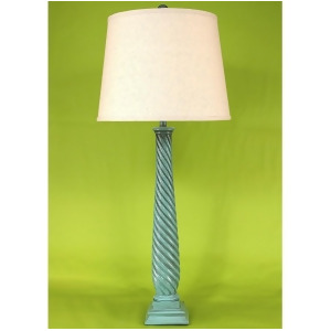 Coast Lamp Casual Living Slender Swirl Table Lamp Turquoise 14-C29c - All