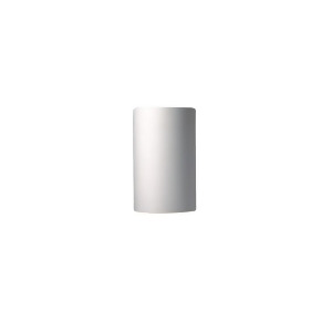 Justice Design Ambiance Sm Cyl Sconce Closed Top Bisque Incan. - All