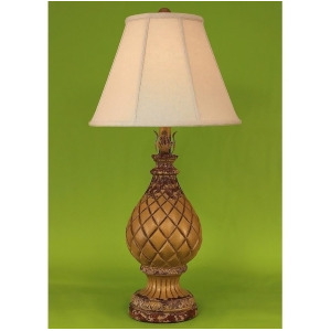 Coast Lamp Casual Living Pineapple Pot Table Lamp Yellow/Gold 14-C8b - All
