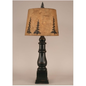 Coast Lamp Rustic Living Country Squire Table Lamp Black 12-R24b - All