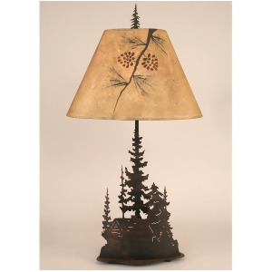 Coast Lamp Rustic Living Iron Feather Tree/Cabin Lamp Sienna 15-R8c - All