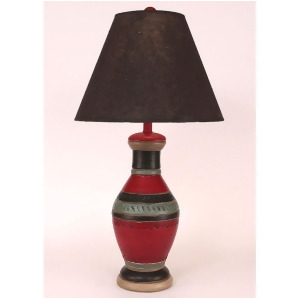 Coast Lamp Rustic Living Southwest Pot Table Lamp w/Rhombus Ranchero 15-R17d - All