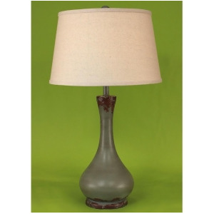 Coast Lamp Casual Living Smooth Genie Bottle Pot Table Lamp Grey 14-C5e - All