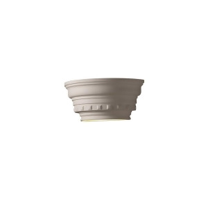 Justice Design Ambiance Curv Dentil Molding Glass Shelf Sconce Bisq Incan - All