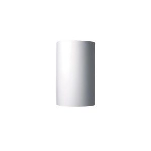 Justice Design Ambiance Lrg Cyl Sconce Outdr Open Top/Bot Bisq Incan - All