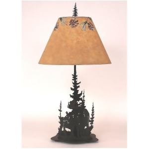 Coast Lamp Rustic Living Iron Feather Tree/Moose Table Lamp Sienna 15-R31b - All