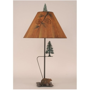 Coast Lamp Rustic Walking Bear Pine Tree Table Lamp Outland 12-R16c - All