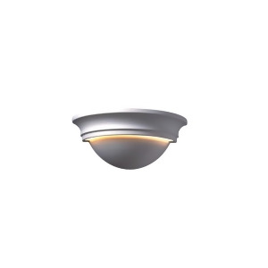 Justice Design Ambiance Large Cyma Wall Sconce Bisque Incan. - All