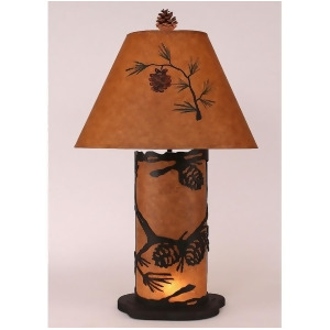 Coast Lamp Rustic Small Pine Cone Lamp w/Nightlight Kodiak/Brown 15-R4c - All