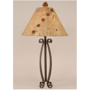 Coast Lamp Rustic Living Iron w/4-Leg Curls Table Lamp Rust 12-R29c - All