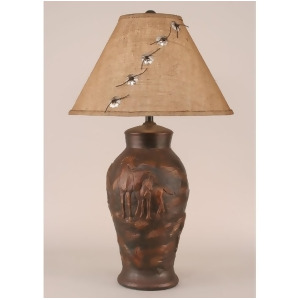 Coast Lamp Rustic Living Horse Pot Table Lamp Bronze 12-R43d - All