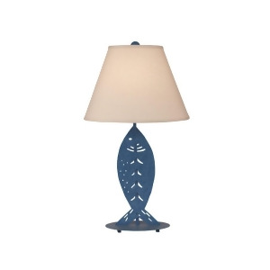 Coast Lamp Coastal Living Fish Table Lamp Blue China 16-B27b - All