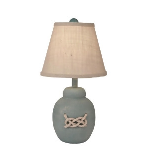 Coast Lamp Coastal Living Bean Pot Table Lamp w/White Rope Grey 16-B5c - All